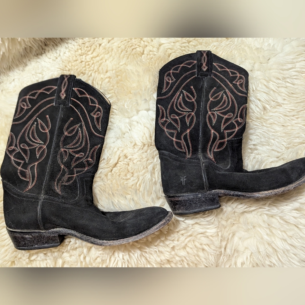 Frye Billy Suede Stitch Boots